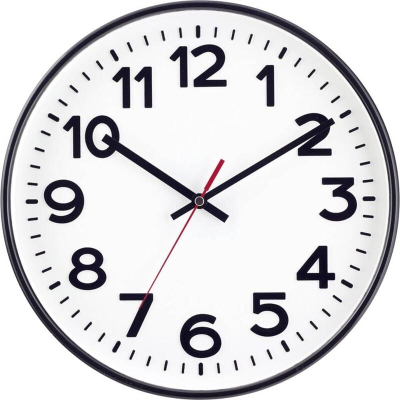 foto del prodotto eurotime 53820 05 radiocontrollato orologio da parete 30 cm nero