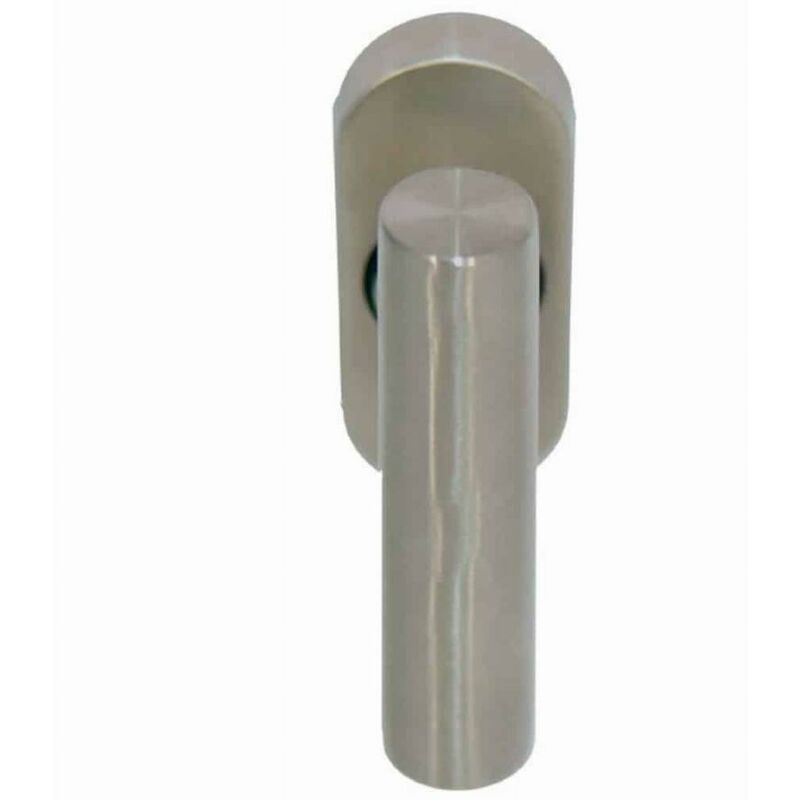 foto del prodotto eurowale pomello a ribalta in acciaio inox spazzolato per finestre in303