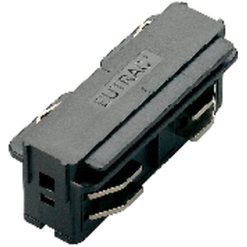 foto del prodotto eutrac 145564 componente per sistema su binario ad alta tensione connettore dritto grigio argento