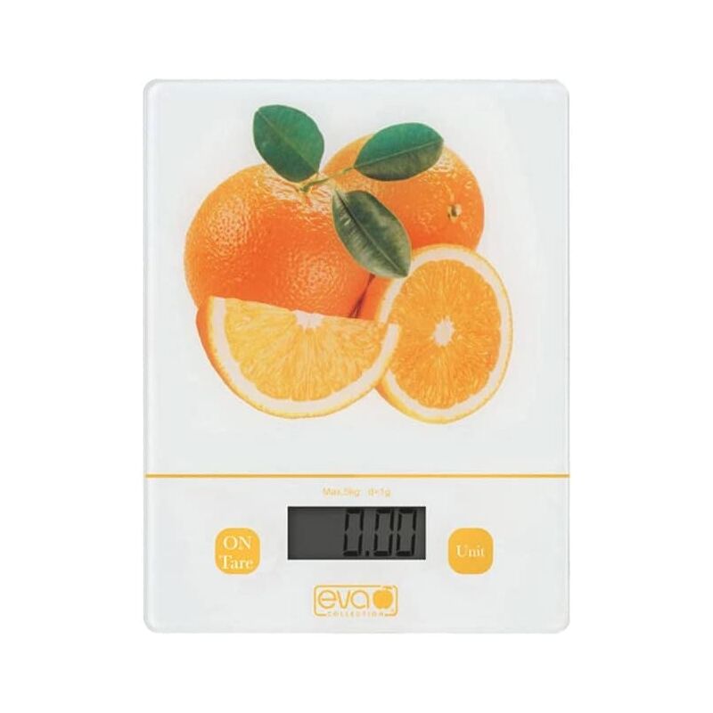 foto del prodotto eva bilancia da cucina digitale 5 kg div 1 gr arance 033325