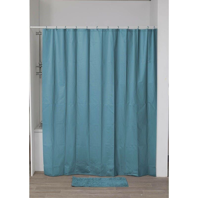 foto del prodotto eva laser tenda da doccia 180x200cm blu anatra tendance