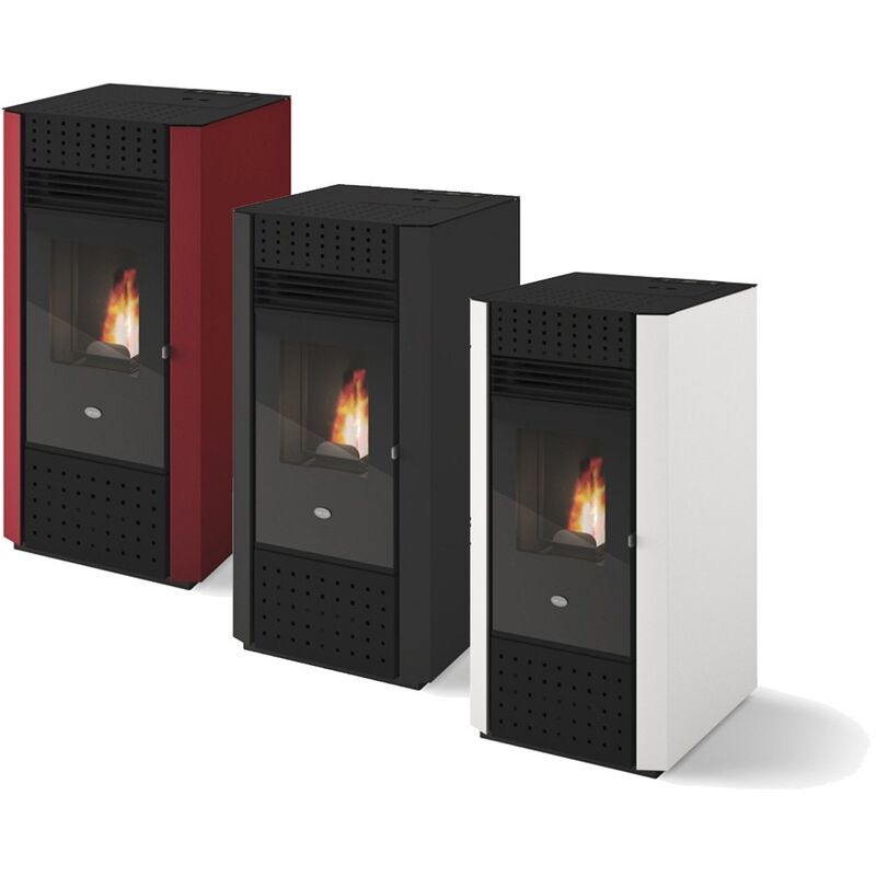 foto del prodotto evacalr stufa a pellet canalizzata eva cal r irma 9,5 kw bianco