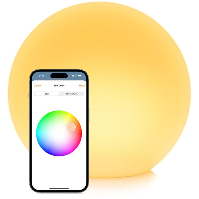 foto del prodotto eve flare lampada led portatile intelligente con tecnologia apple homekit, resistenza all acqua ip65 e ricarica wireless, bluetooth thread