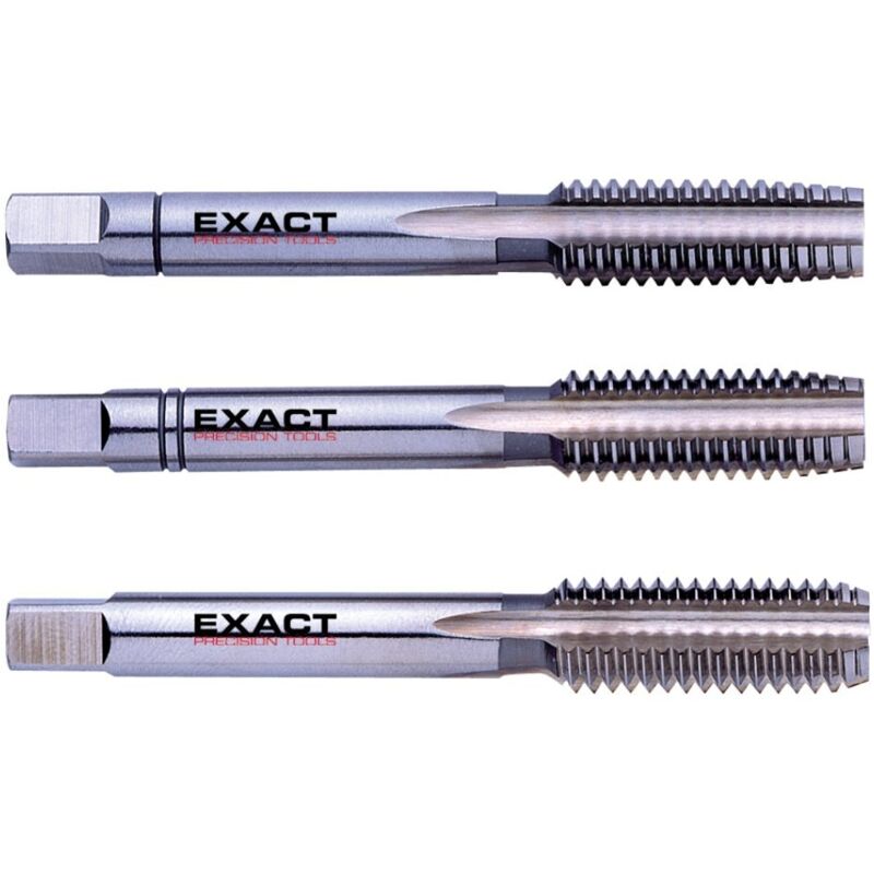 foto del prodotto eventus by exact 1610020 kit maschi a mano 3 parti metrica m8 1.25 mm taglio destrorso din 352 hss 1 kit