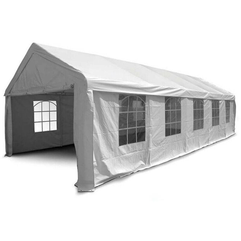 foto del prodotto evergreen gazebo maxi impermeabile in ferro 4x10 metri colore bianco