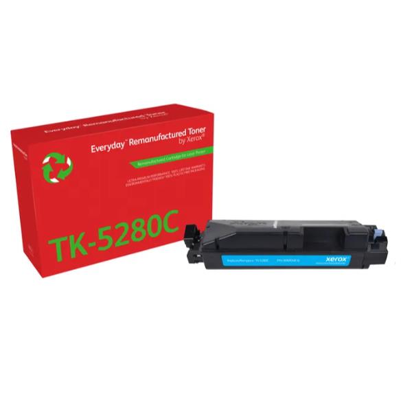foto del prodotto everyday rigenerato toner rigenerato everyday di xerox ciano compatibile con kyocera tk 5280c, capacit standard