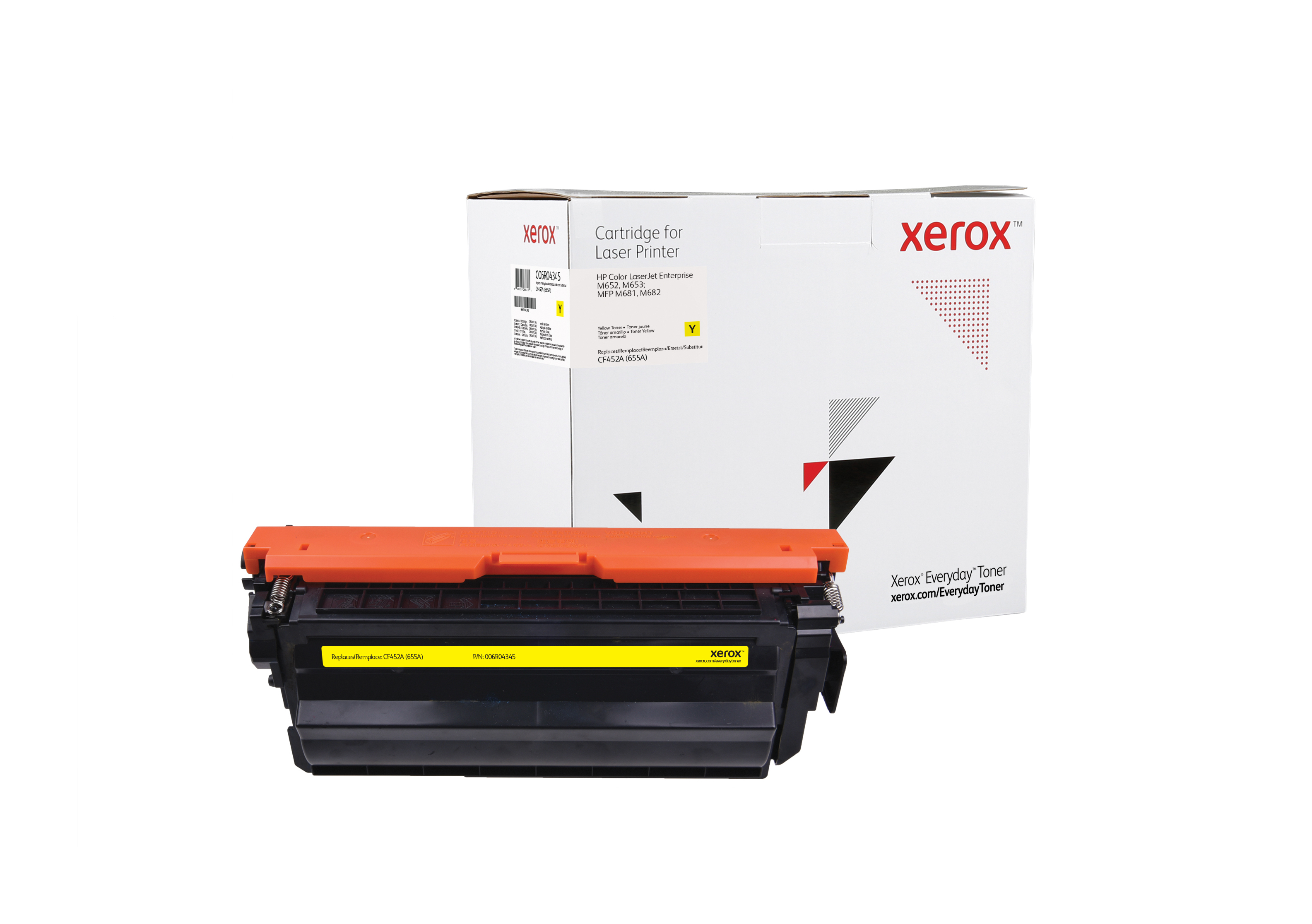 foto del prodotto everyday rigenerato toner rigenerato everyday di xerox giallo compatibile con hp 655a cf452a , capacit standard