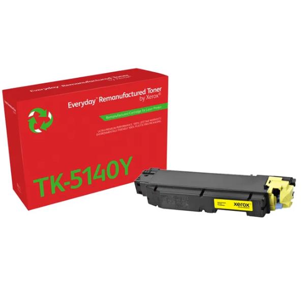 foto del prodotto everyday rigenerato toner rigenerato everyday di xerox giallo compatibile con kyocera tk 5140y, capacit standard