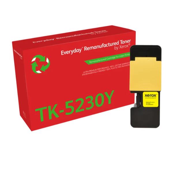 foto del prodotto everyday rigenerato toner rigenerato everyday di xerox giallo compatibile con kyocera tk 5230y, capacit standard
