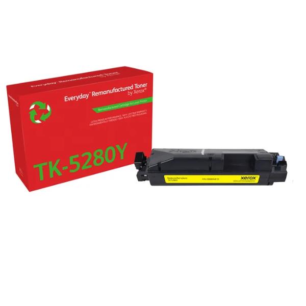 foto del prodotto everyday rigenerato toner rigenerato everyday di xerox giallo compatibile con kyocera tk 5280y, capacit standard