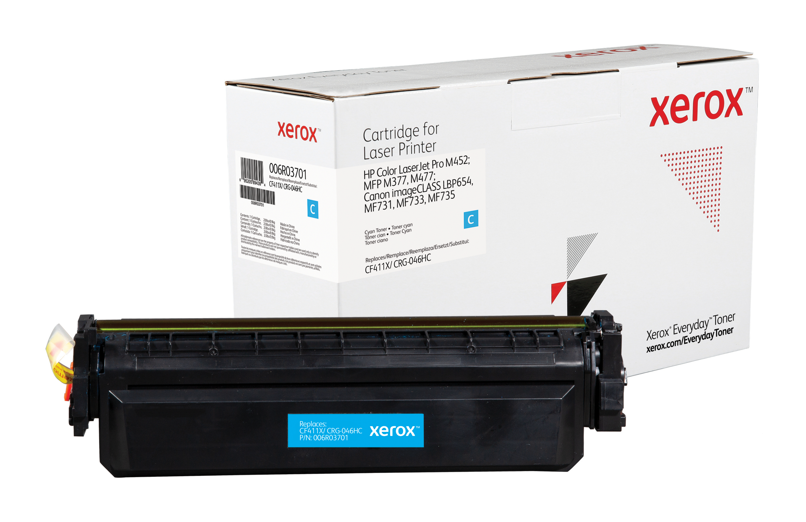 foto del prodotto everyday toner di xerox ciano compatibile con hp 410x cf411x , alta capacit 
