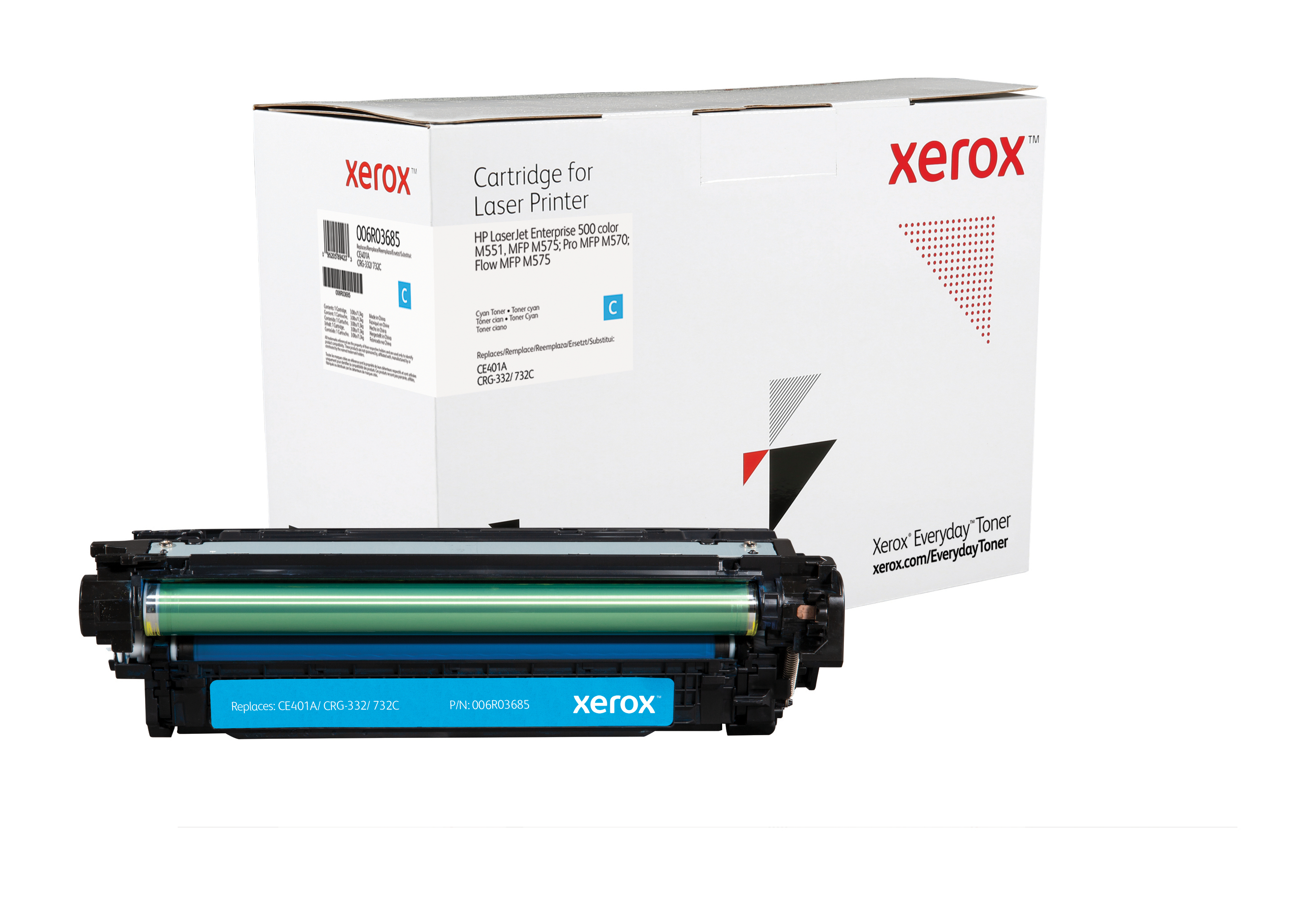 foto del prodotto everyday toner di xerox ciano compatibile con hp 507a ce401a , capacit standard