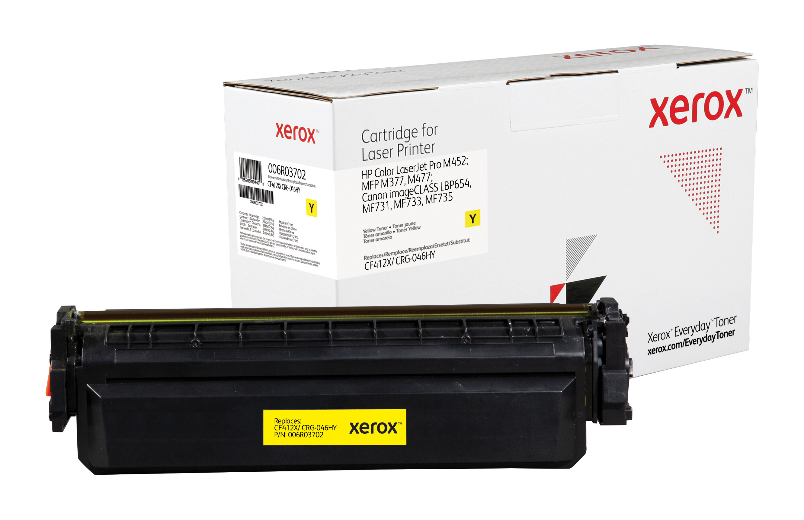 foto del prodotto everyday toner di xerox giallo compatibile con hp 410x cf412x , alta capacit 