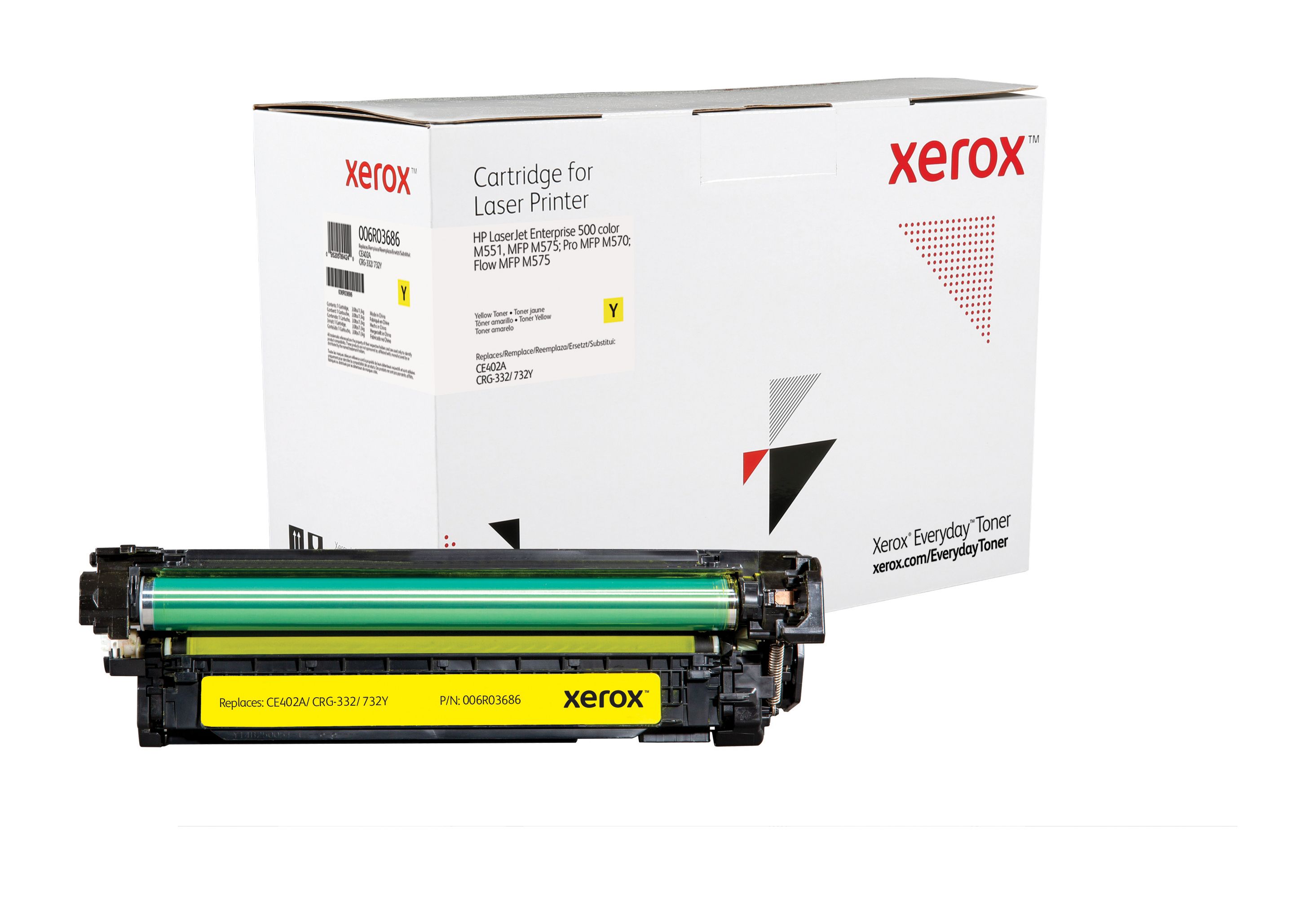 foto del prodotto everyday toner di xerox giallo compatibile con hp 507a ce402a , capacit standard