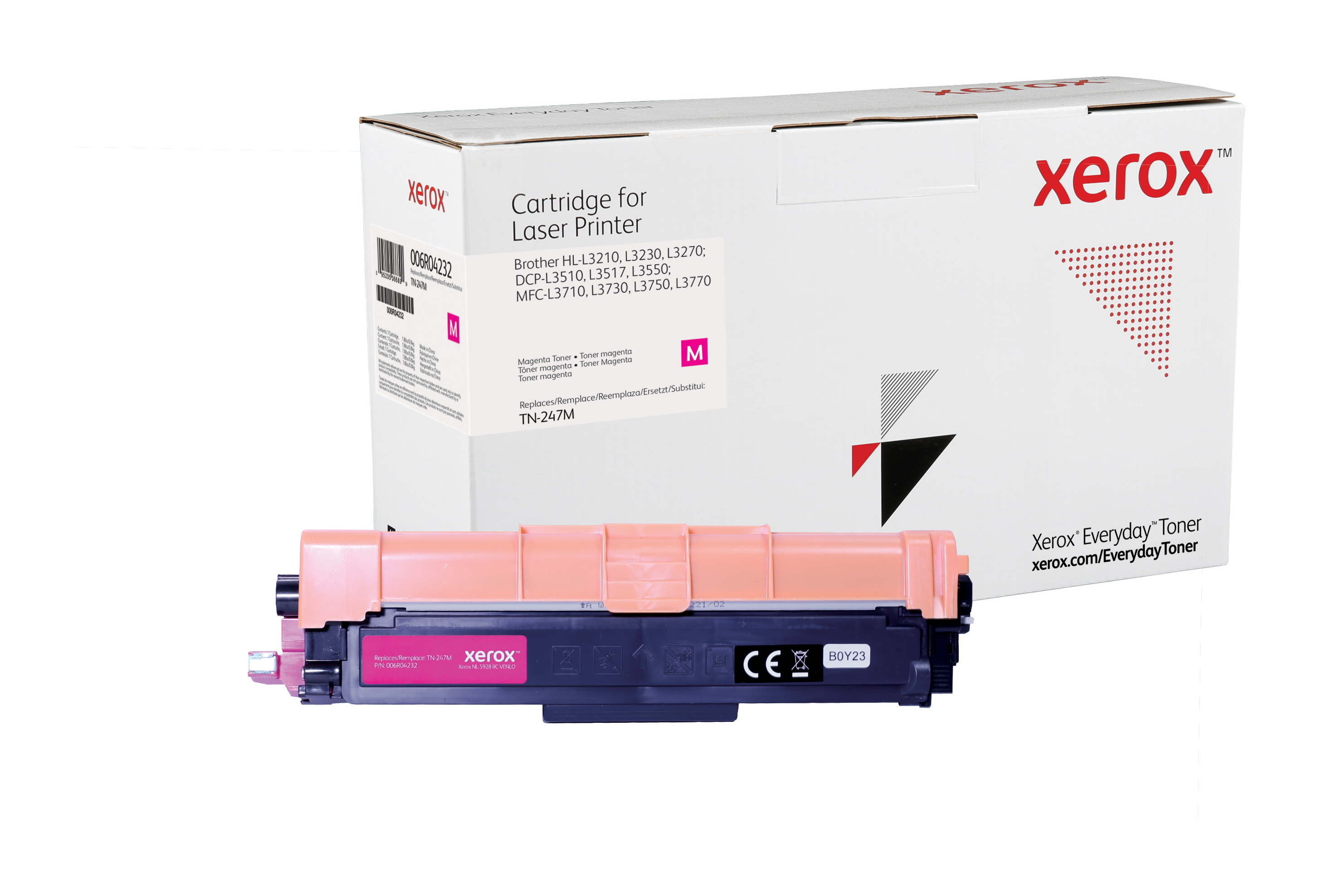 foto del prodotto everyday toner di xerox magenta compatibile con brother tn247m, alta capacit 