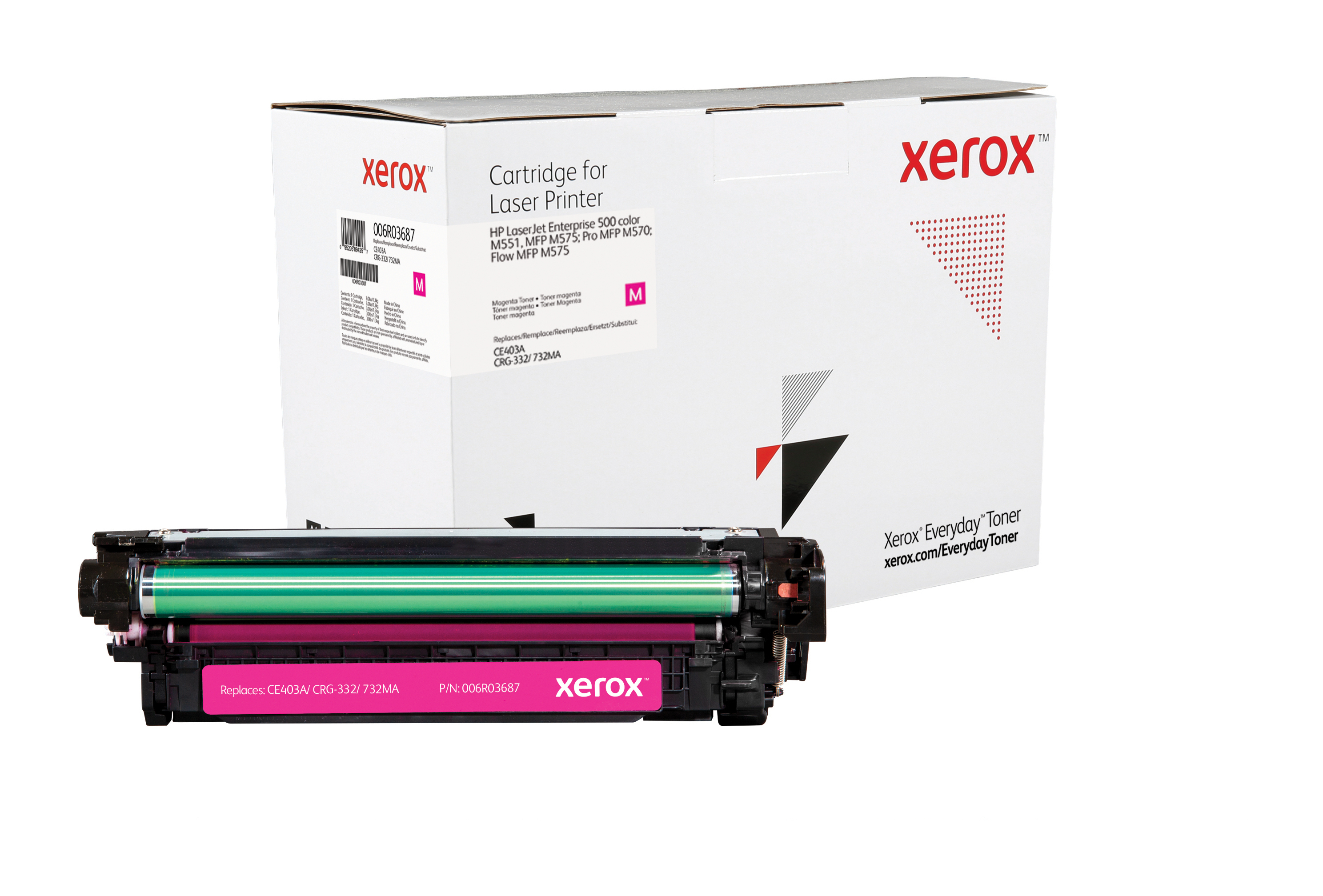 foto del prodotto everyday toner di xerox magenta compatibile con hp 507a ce403a , capacit standard