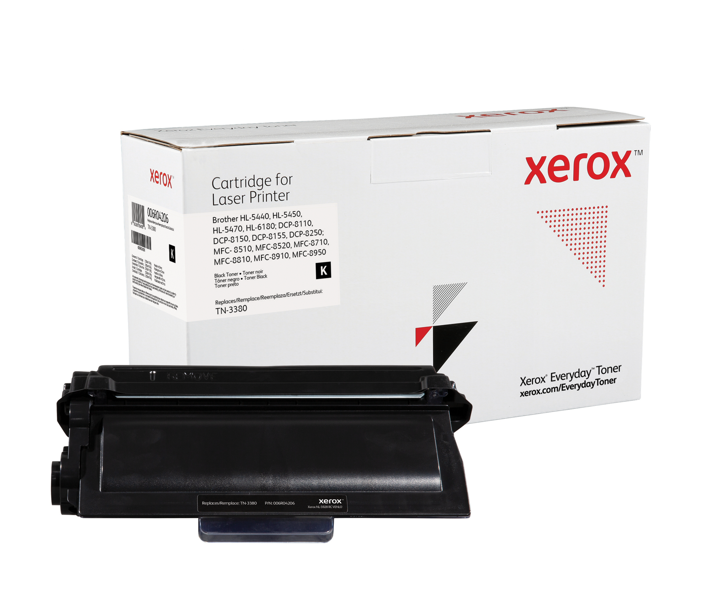 foto del prodotto everyday toner di xerox mono compatibile con brother tn3380, capacit standard