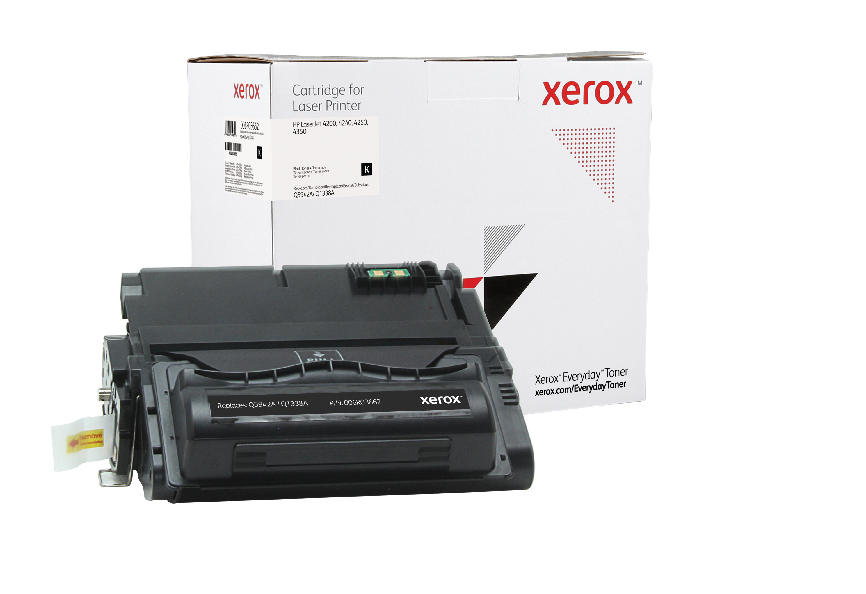 foto del prodotto everyday toner di xerox nero compatibile con hp 38a q5942a q1338a , capacit standard