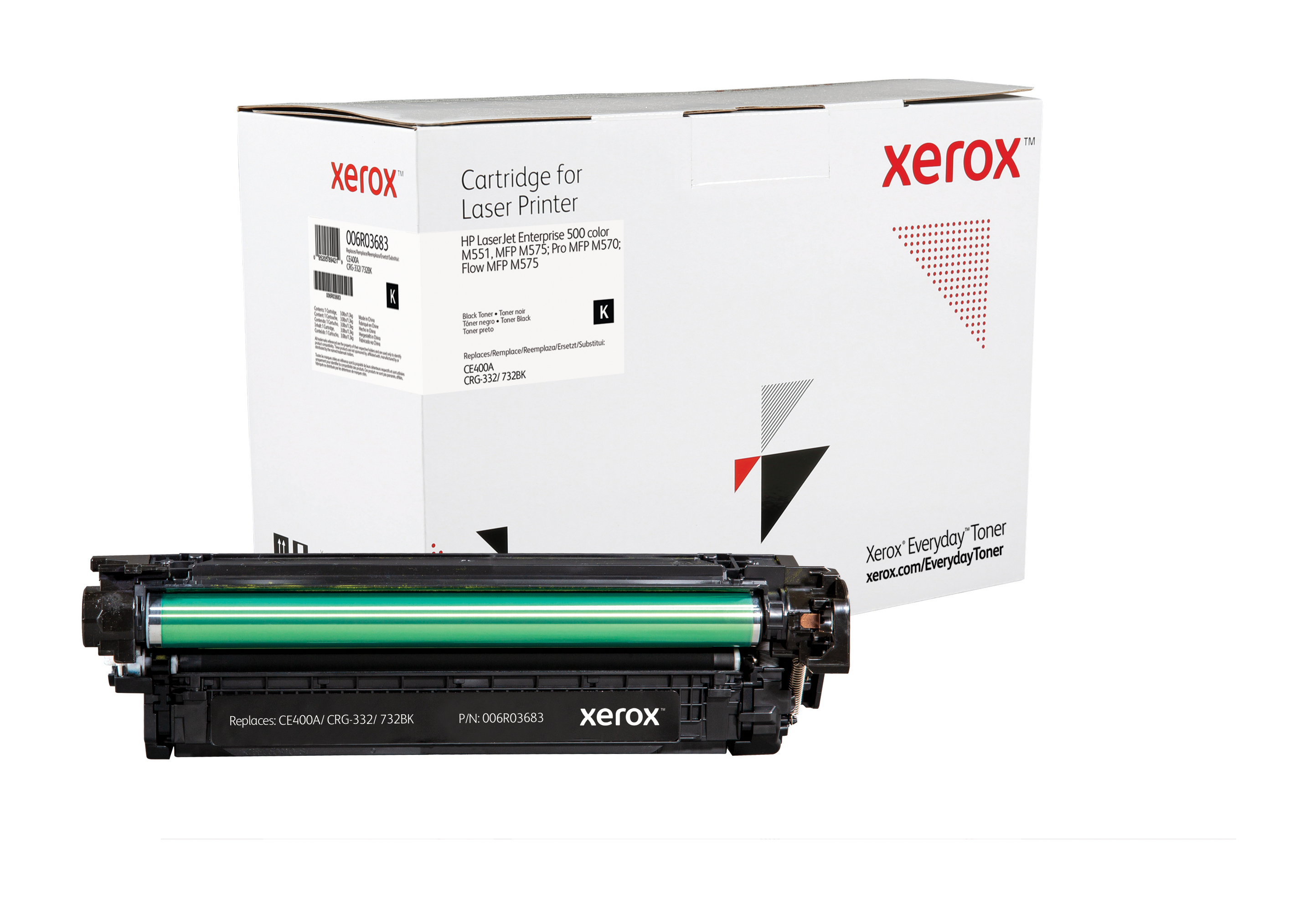 foto del prodotto everyday toner di xerox nero compatibile con hp 507a ce400a , capacit standard
