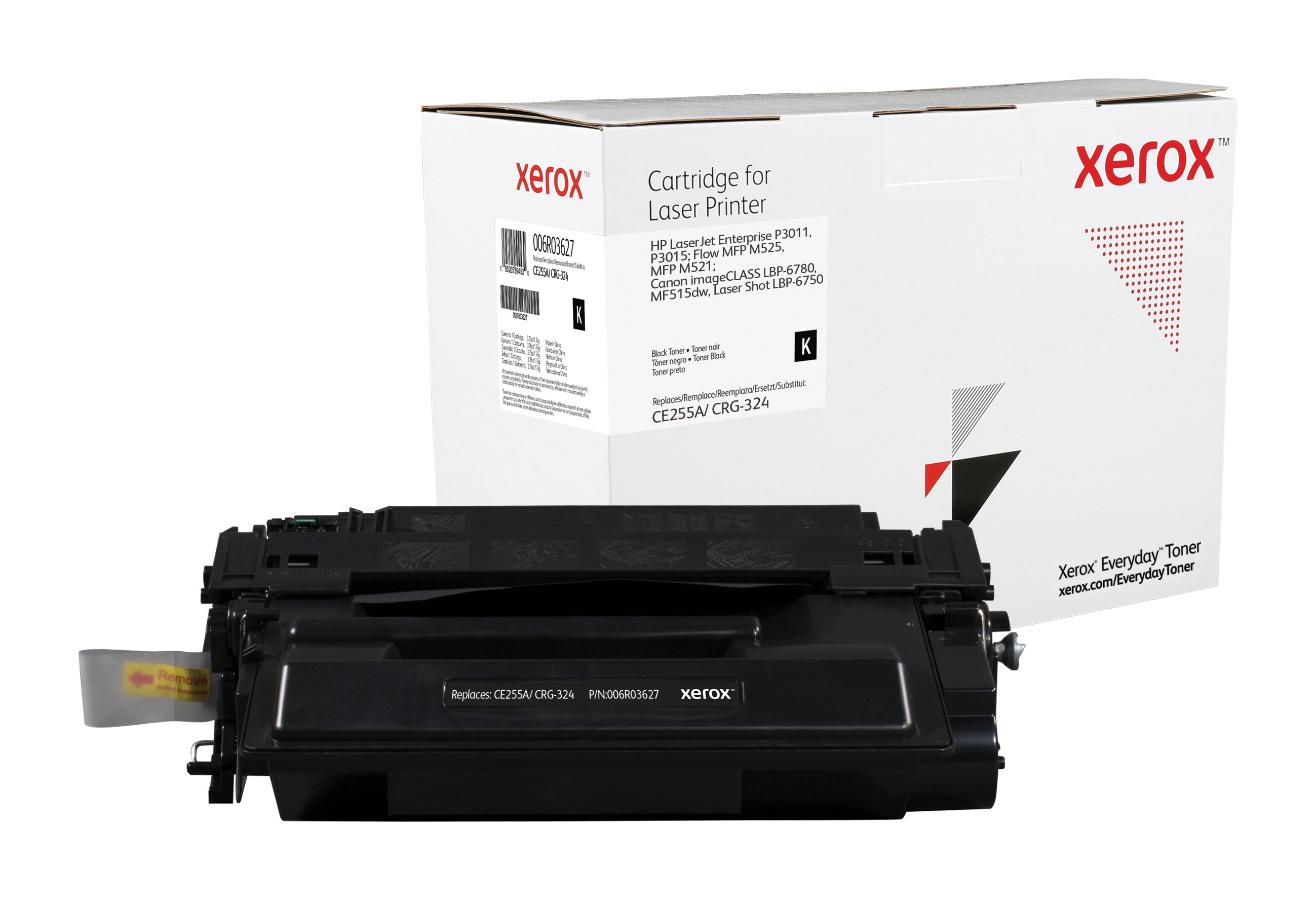 foto del prodotto everyday toner di xerox nero compatibile con hp 55a ce255a , capacit standard