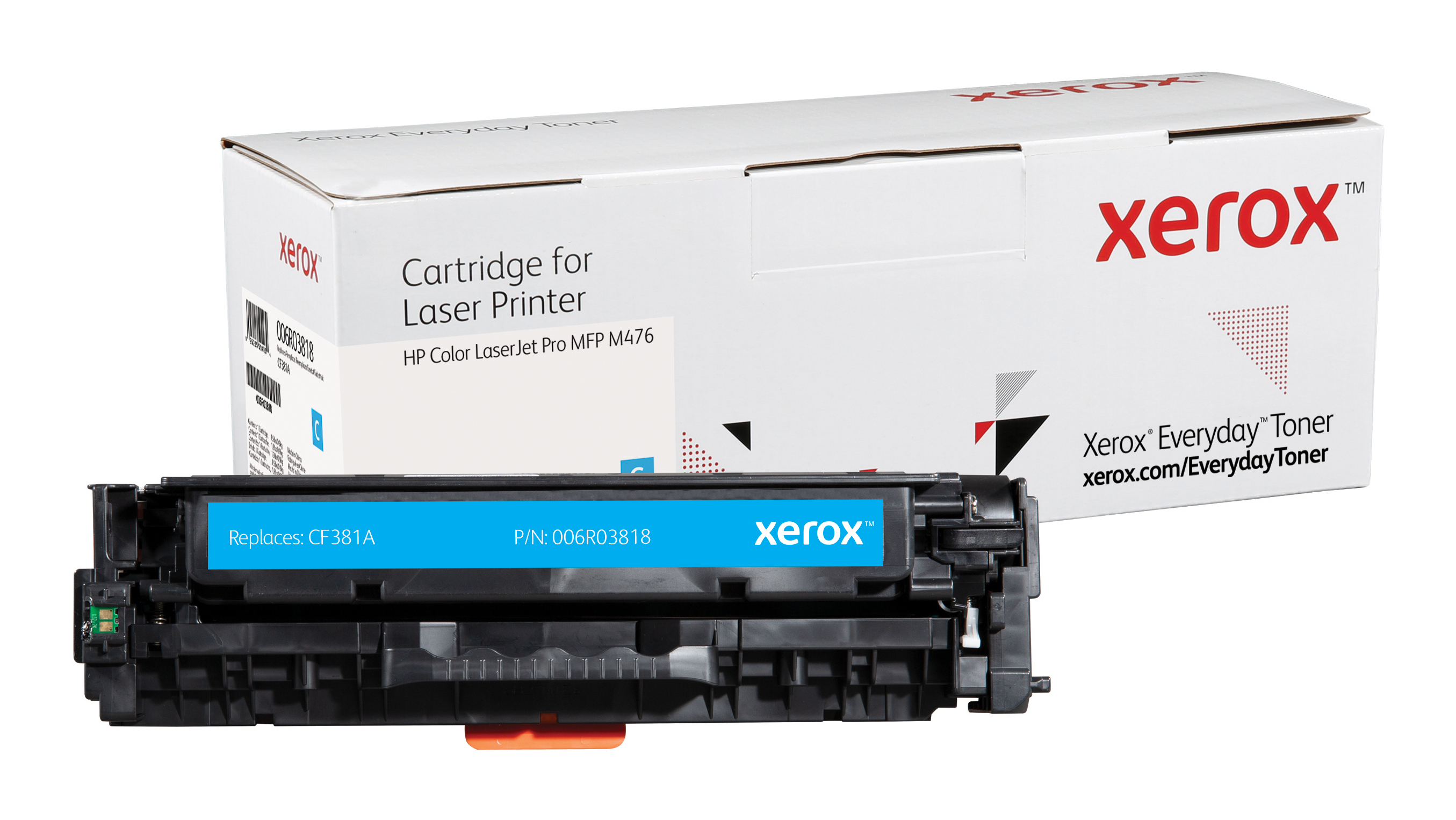 foto del prodotto everyday toner rigenerato di xerox ciano compatibile con hp 312a cf381a , capacit standard