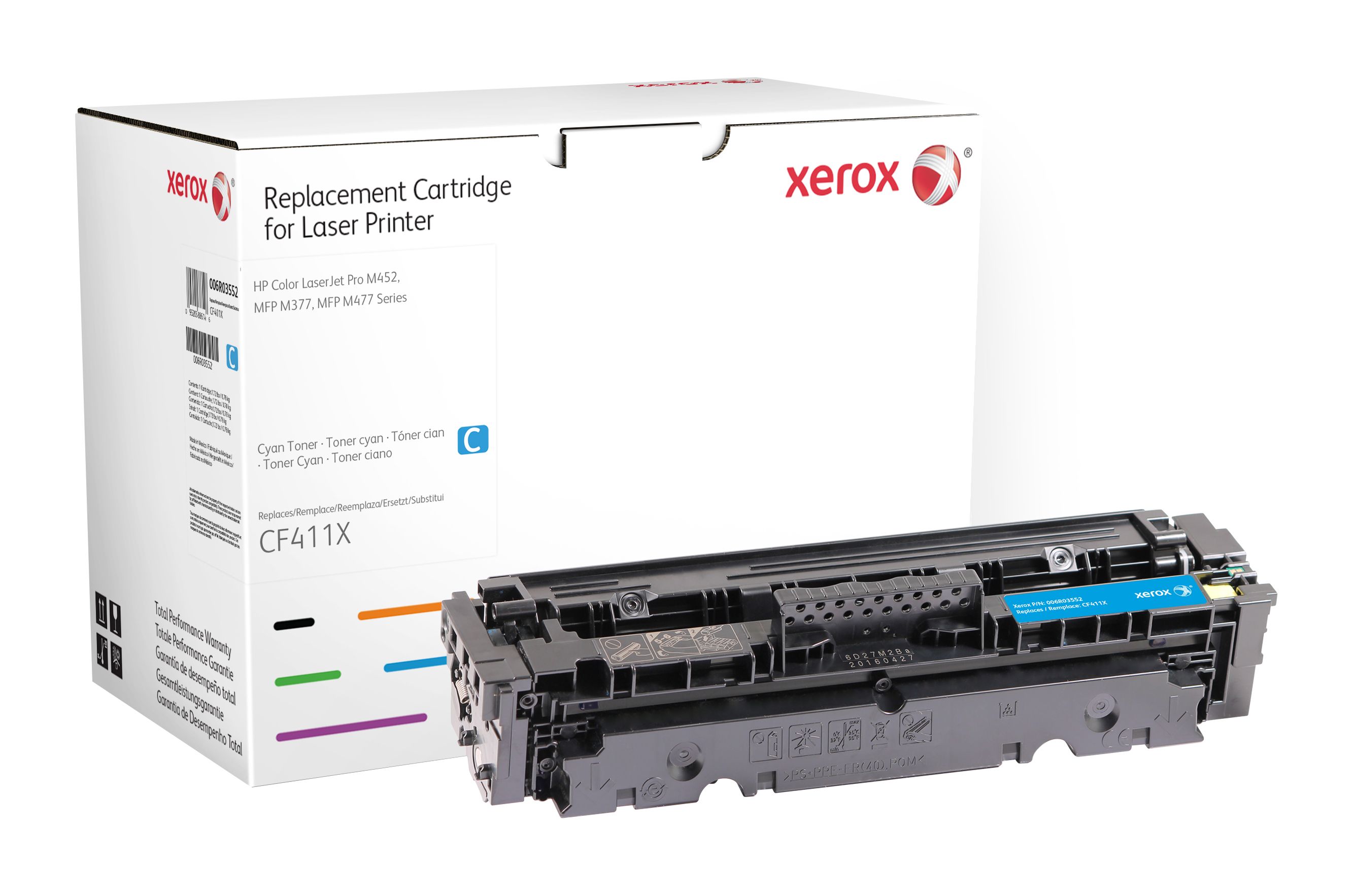 foto del prodotto everyday toner rigenerato di xerox ciano compatibile con hp 410x cf411x , alta capacit 