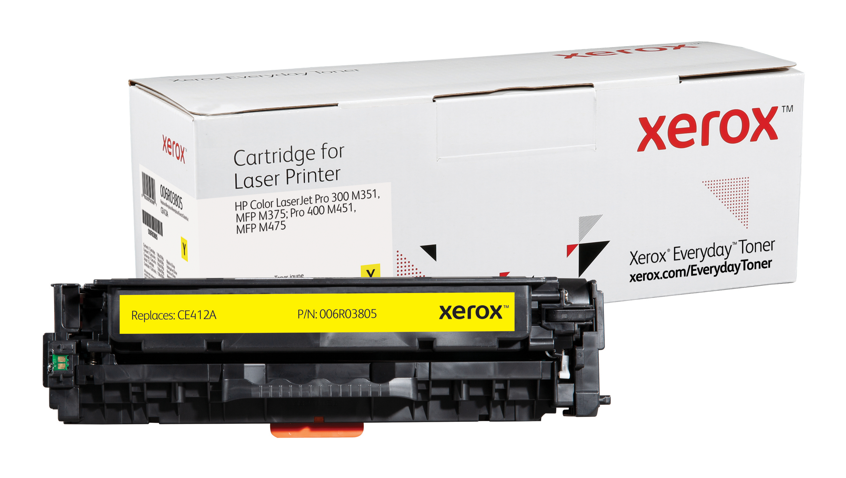 foto del prodotto everyday toner rigenerato di xerox giallo compatibile con hp 305a ce412a , capacit standard