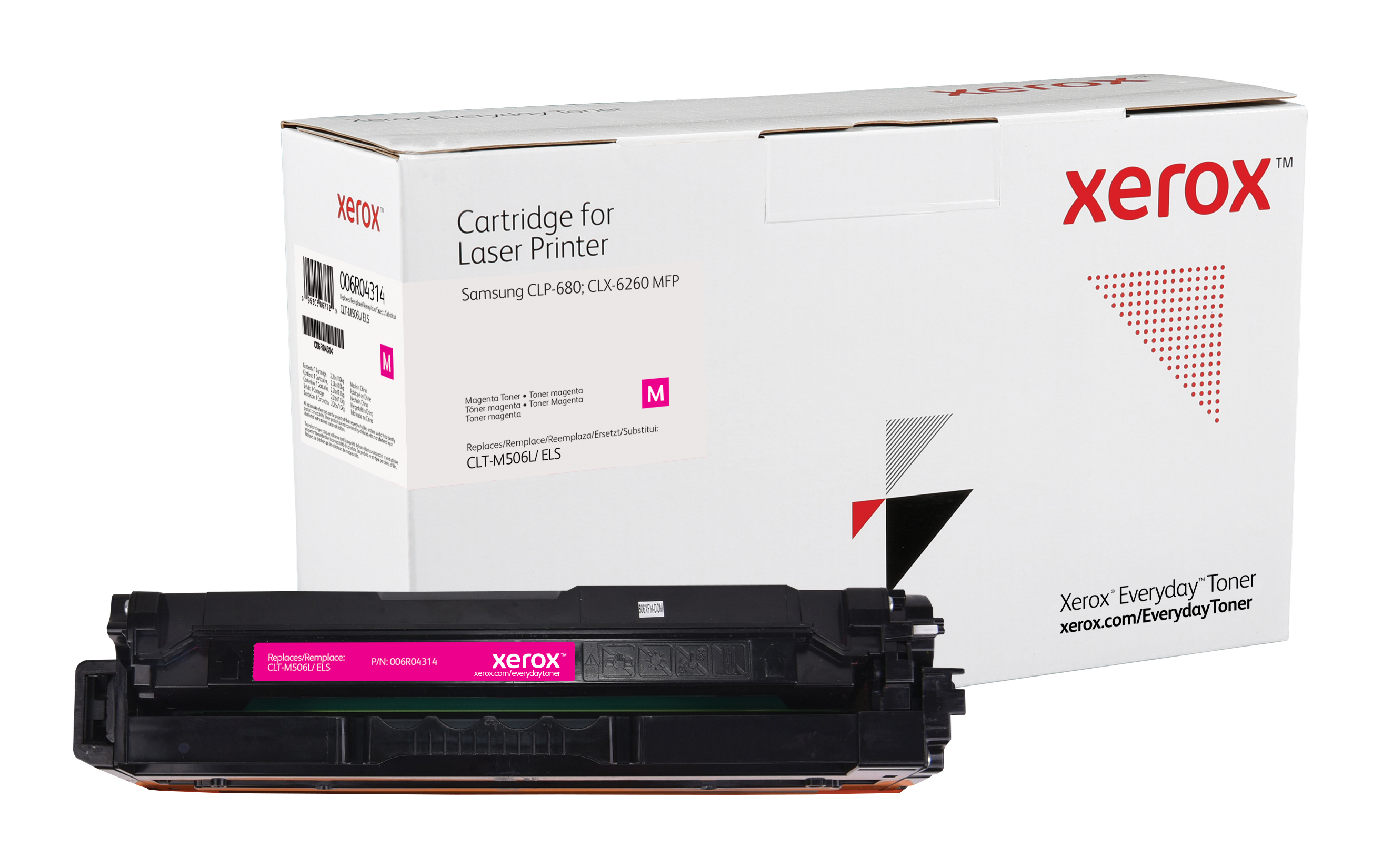 foto del prodotto everyday toner rigenerato di xerox magenta compatibile con samsung clt m506l, alta capacit 
