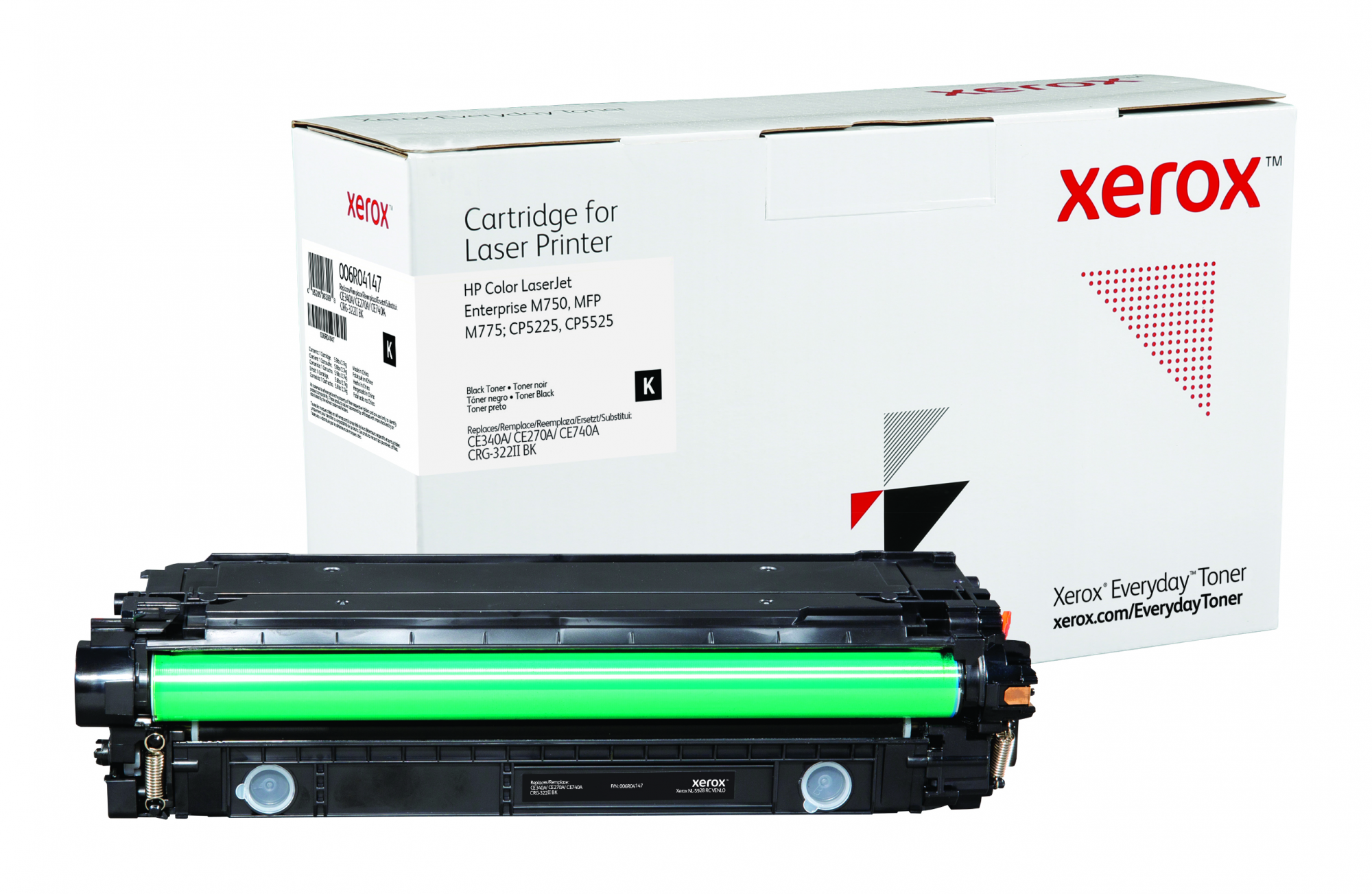 foto del prodotto everyday toner rigenerato di xerox nero compatibile con hp 651a 650a 307a ce340a ce270a ce740a , capacit standard