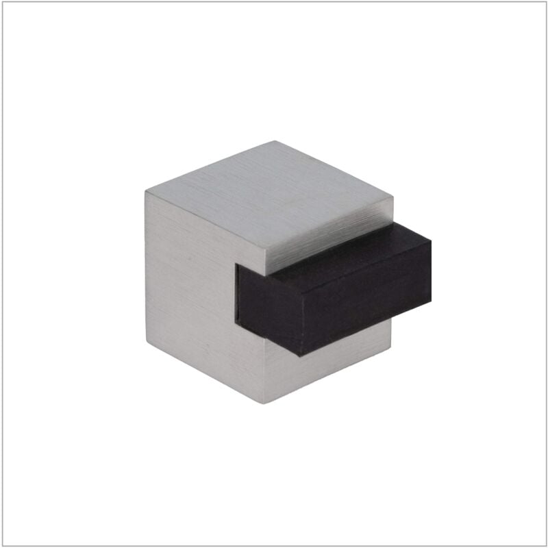 foto del prodotto evi herrajes fermaporta adesivo 20 x 20 mm gomma nera di silicone naturale carr acciaio inox ottima adesione 100 funzionale mod. 197 20