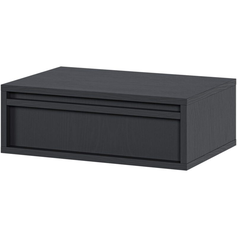 foto del prodotto evo - comodino - 50 cm - con cassetto - sospeso - nero - selsey