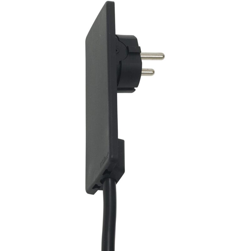 foto del prodotto evoline schulte elektrotechnik gmbh 1510 0000 0100 spina con contatto di protezione, extra piatta, colore nero