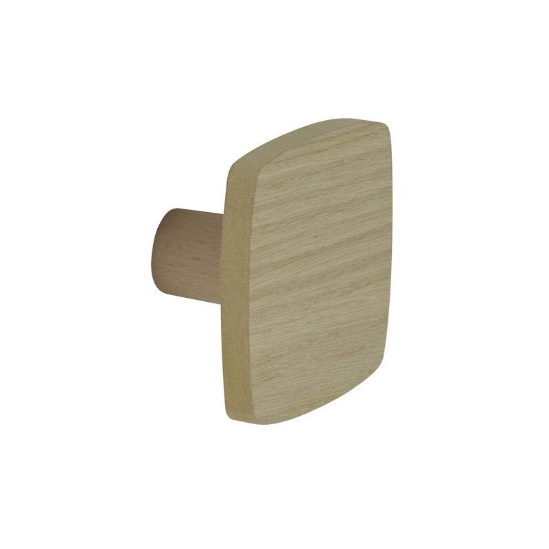 foto del prodotto evoludis testa appendiabiti quadrata in rovere