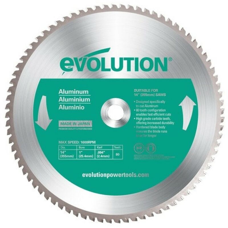 foto del prodotto evolution lama in carburo per alluminio d.355 mm
