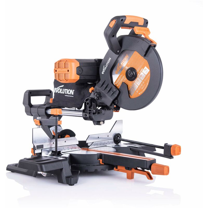 foto del prodotto evolution power tools r255sms db troncatrice radiale scorrevole doppio smusso 255 mm con pacchetto plus, 230 v