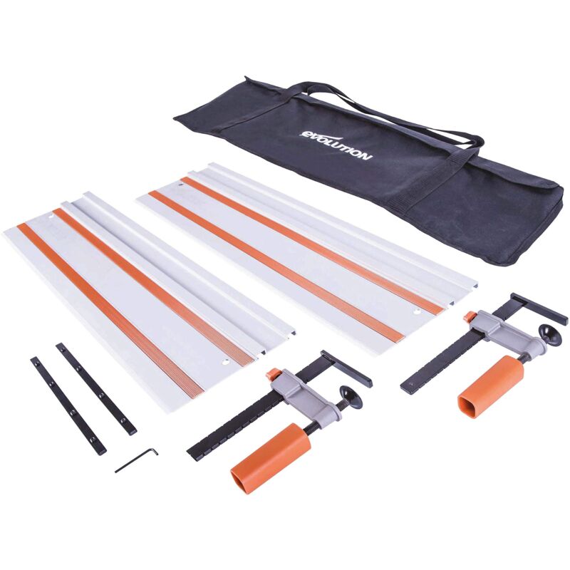 foto del prodotto evolution power tools st1400 binario per sega circolare, 1400 mm. compatibile con festool, makita, bosch, erbauer, metabo, scheppach, titan