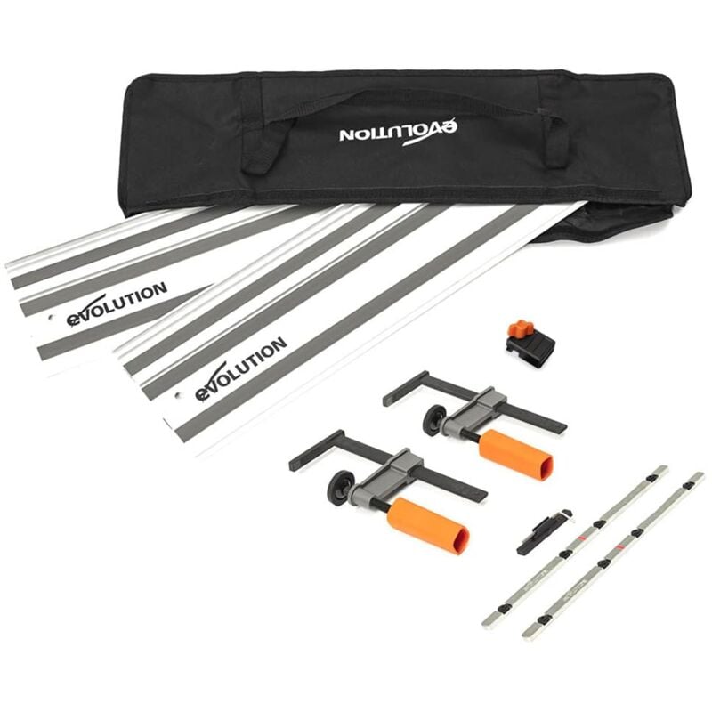 foto del prodotto evolution power tools st1400 g2 guida per seghe circolari binario universale per la maggior parte delle marche makita, bosch, festool 1,4 m 2 x