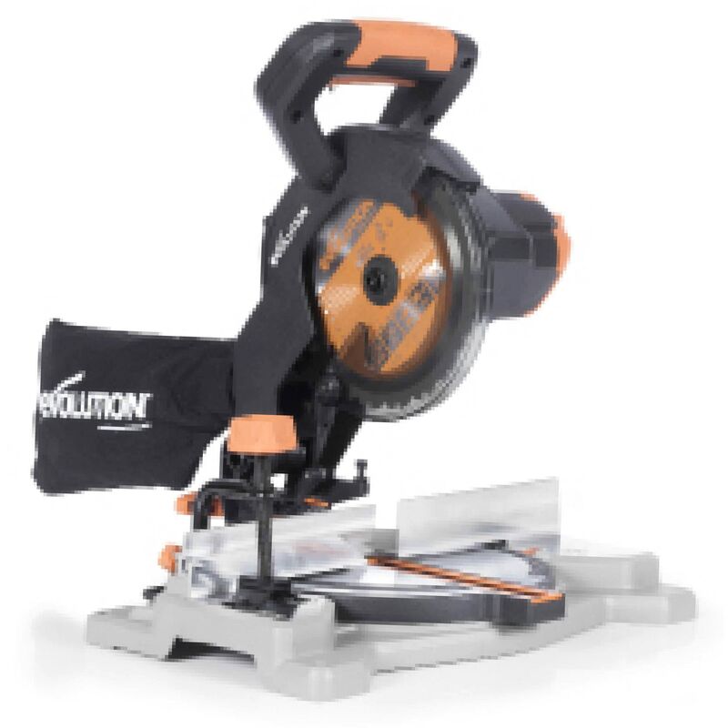 foto del prodotto evolution troncatrice composta da 185 mm r185cms li a batteria 18 v li ion ext