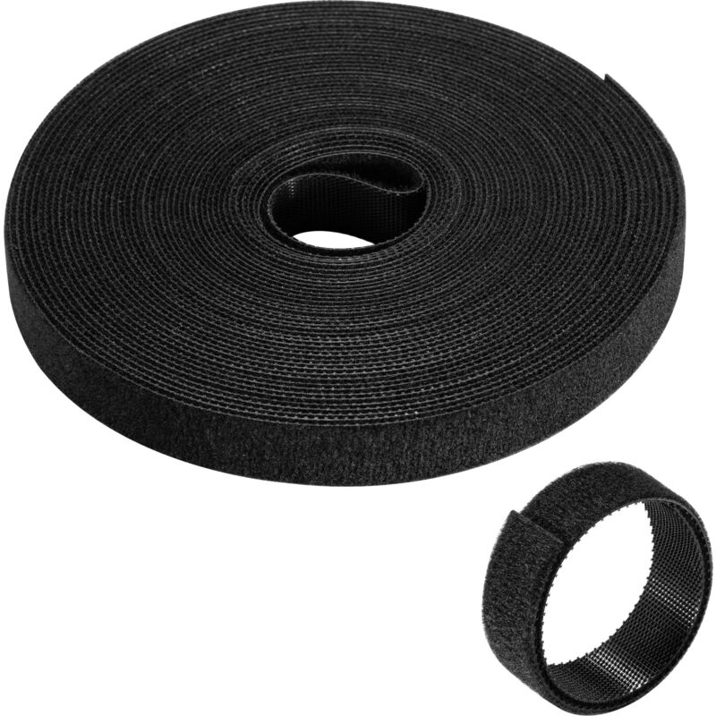 foto del prodotto ewent fascette a strappo da 10 metri, fascette fermacavi riutilizzabili con chiusura a strappo, cinghie fermacavi a lunghezza libera, 15 mm di