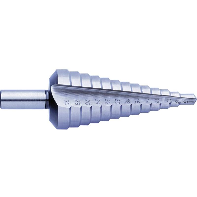 foto del prodotto exact 1605321 sb verpackung hss punta a gradini 4 12 mm alberino a 3 facce 1 pz.