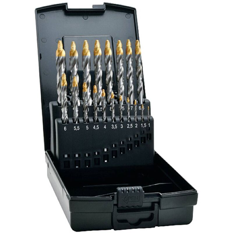 foto del prodotto exact 74561 hss tin tip punta a spirale din 338 1 kit