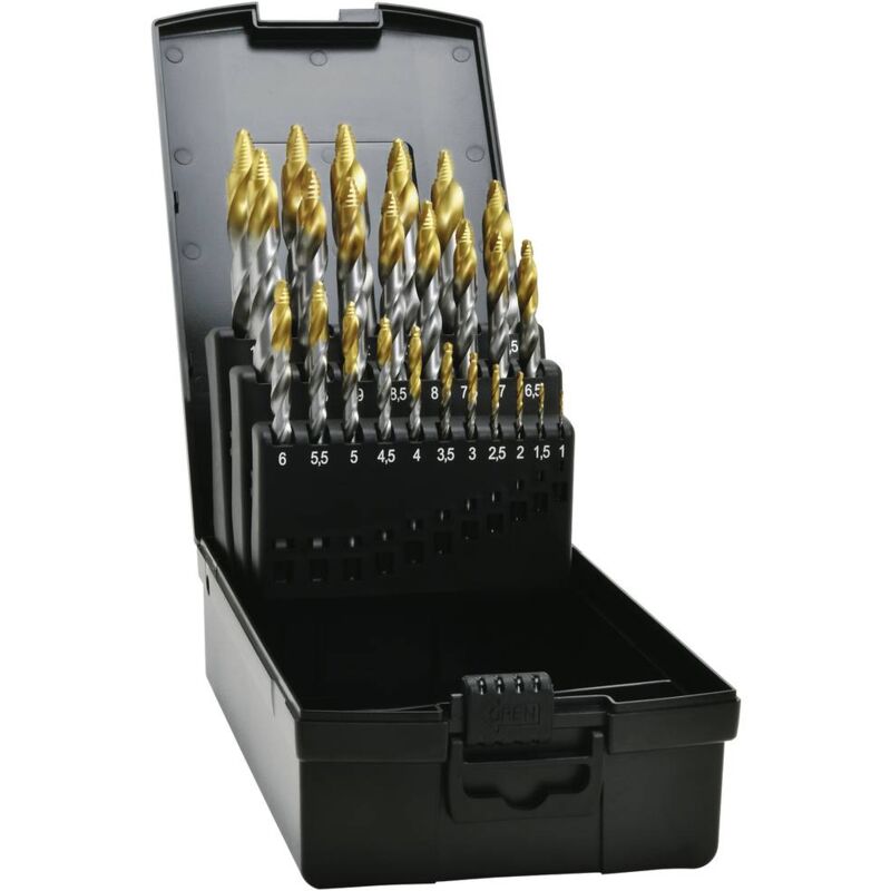 foto del prodotto exact 74562 hss tin tip punta a spirale din 338 1 kit