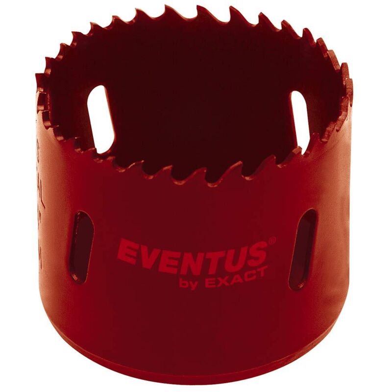 foto del prodotto exact eventus 06038 2 punta con fresa a tazza in acciaio ad alta resistenza bi metal con dentatura a passo variabile, 70 mm