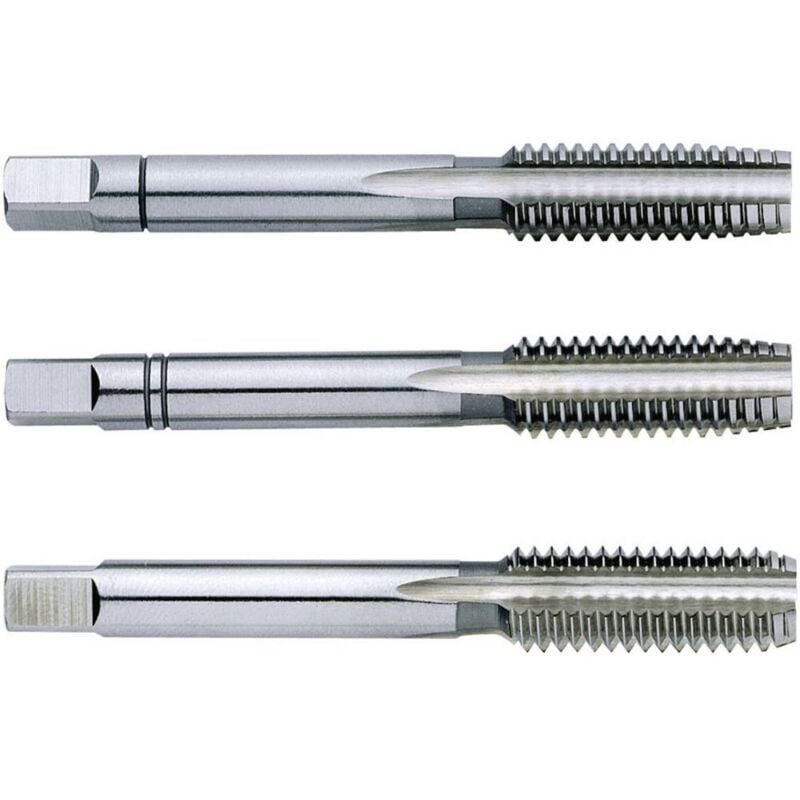 foto del prodotto exact eventus by 1610016 kit maschi a mano 3 parti metrica m6 1 mm taglio destrorso din 352 hss 1 kit