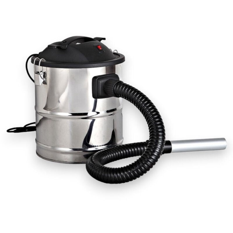 foto del prodotto excel aspiratore per camino aspiracenere 18 lt in acciaio inox 1000w con filtro in tnt