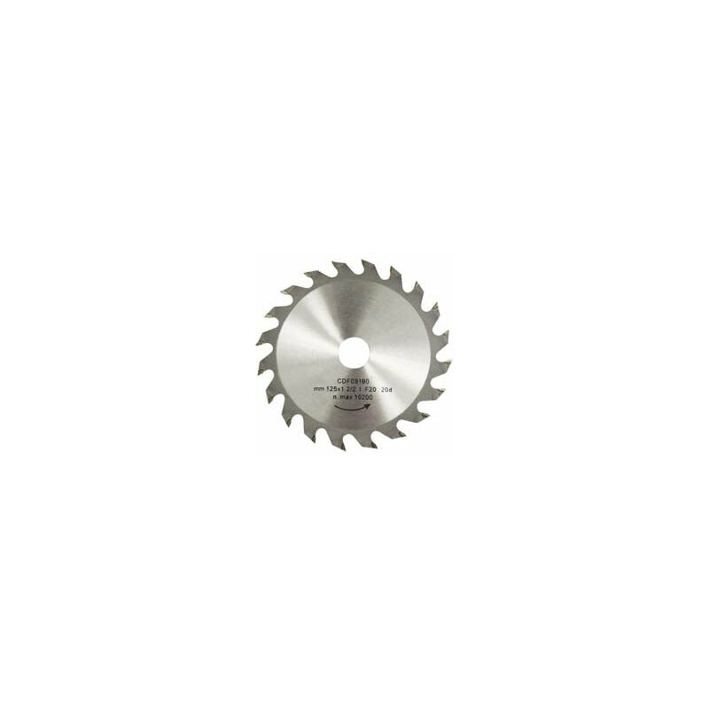 foto del prodotto excel disco lama circolare widia dentatura civetta mm.125 foro 20 13 denti 20 sp.mm.1,2