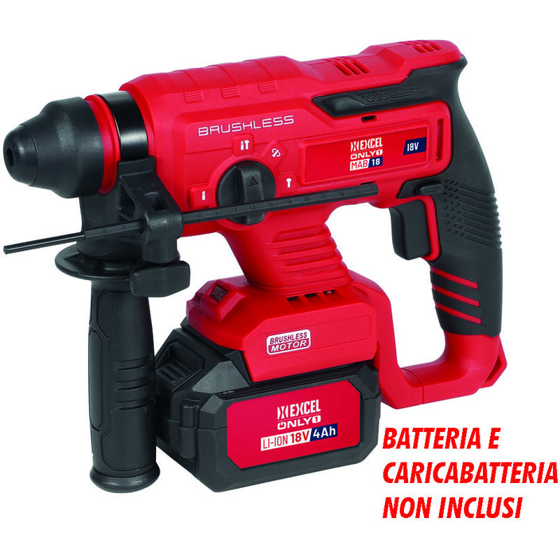 foto del prodotto excel martello tassellatore sds a batteria 18v only1