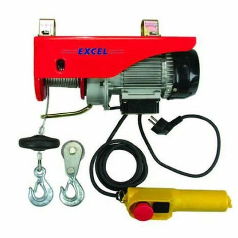 foto del prodotto excel paranco elettrico kg.125 250 500w cavo mt.12