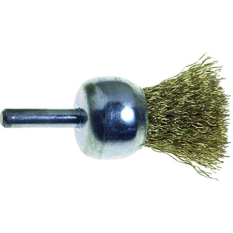 foto del prodotto excel spazzola pennello fili acciaio per trapano extra mm.25 codolo mm.6
