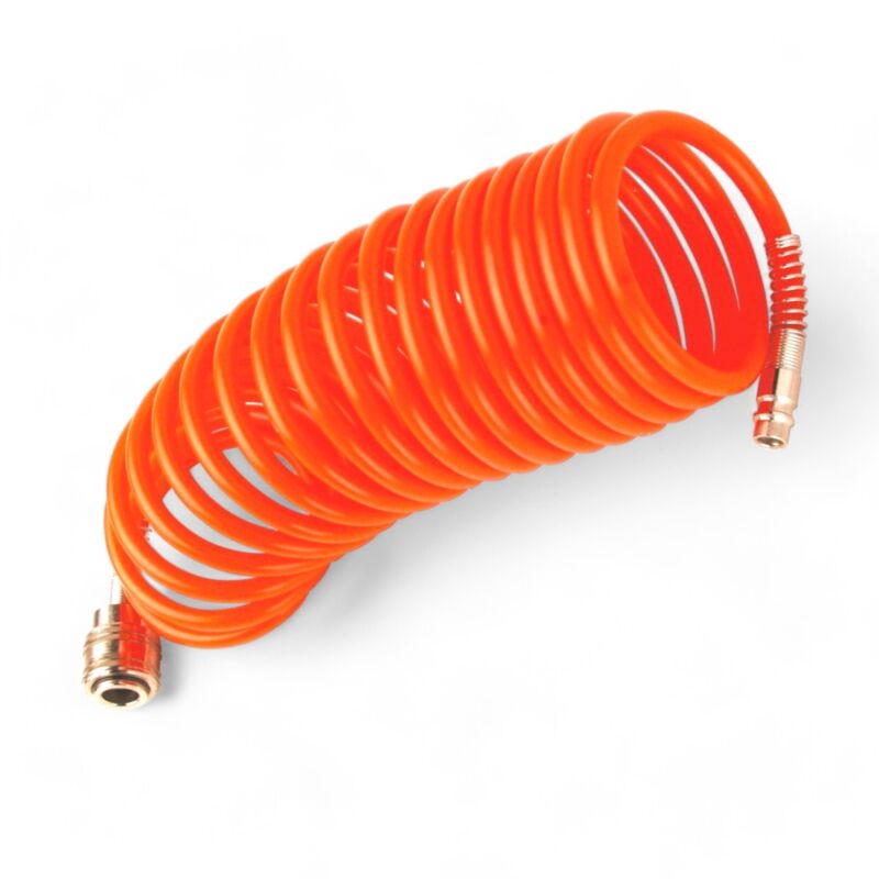foto del prodotto excel tubo a spirale per compressori con attacchi rapidi profilo germania diametro mm 6x8 mt.15